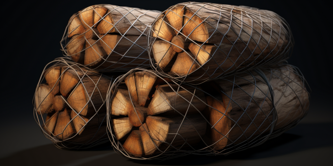 Дрова в сетках: комфорт и удобство