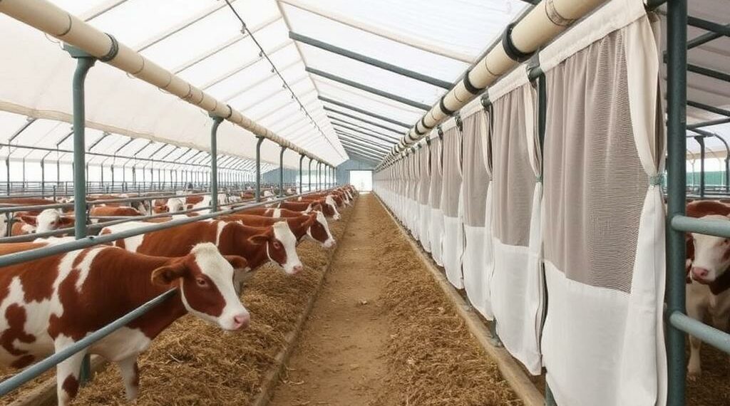 Вентиляционные шторы для животноводческих ферм: новая эра в контроле климата