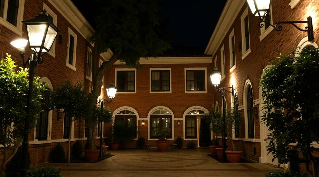 Как правильно расположить уличные светильники во дворе: полное руководство