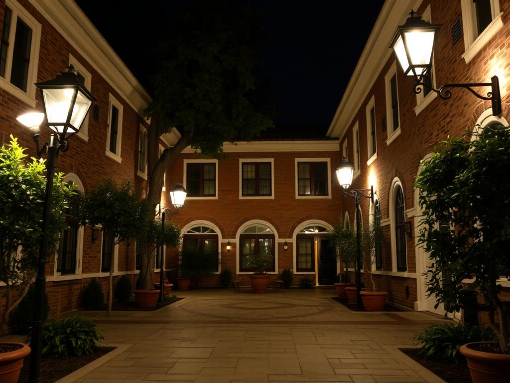 courtyard lighting courtyard lightingфото