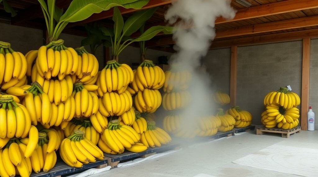 Камеры газации бананов: как устроен процесс «созревания» в промышленных условиях