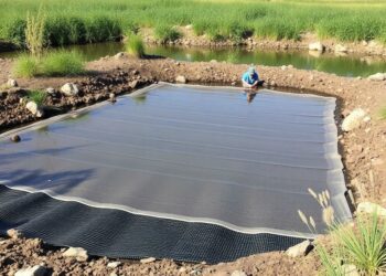 Геотекстиль для прудов и водоемов: надежная подушка для воды и красоты